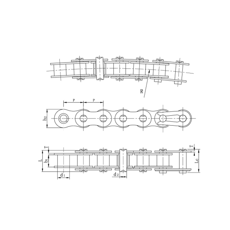 Correntes laterais duráveis ​​de desempenho estável