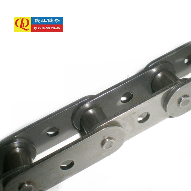 Correntes transportadoras de passo duplo com furos centrais