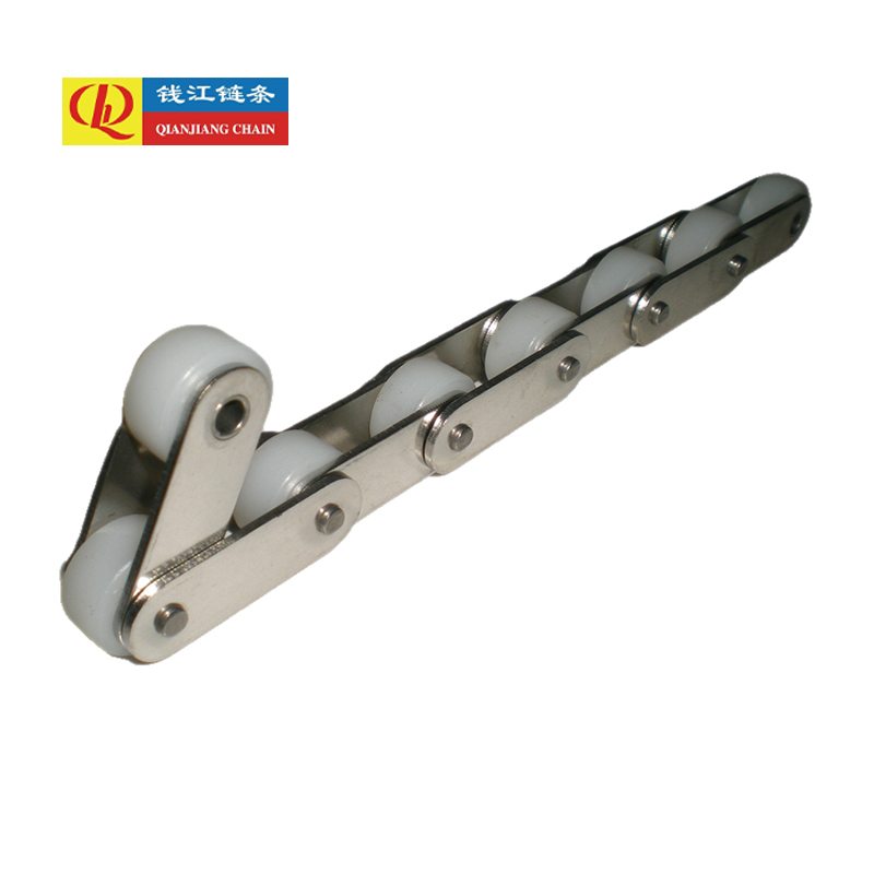 Correntes transportadoras de passo duplo em aço inoxidável