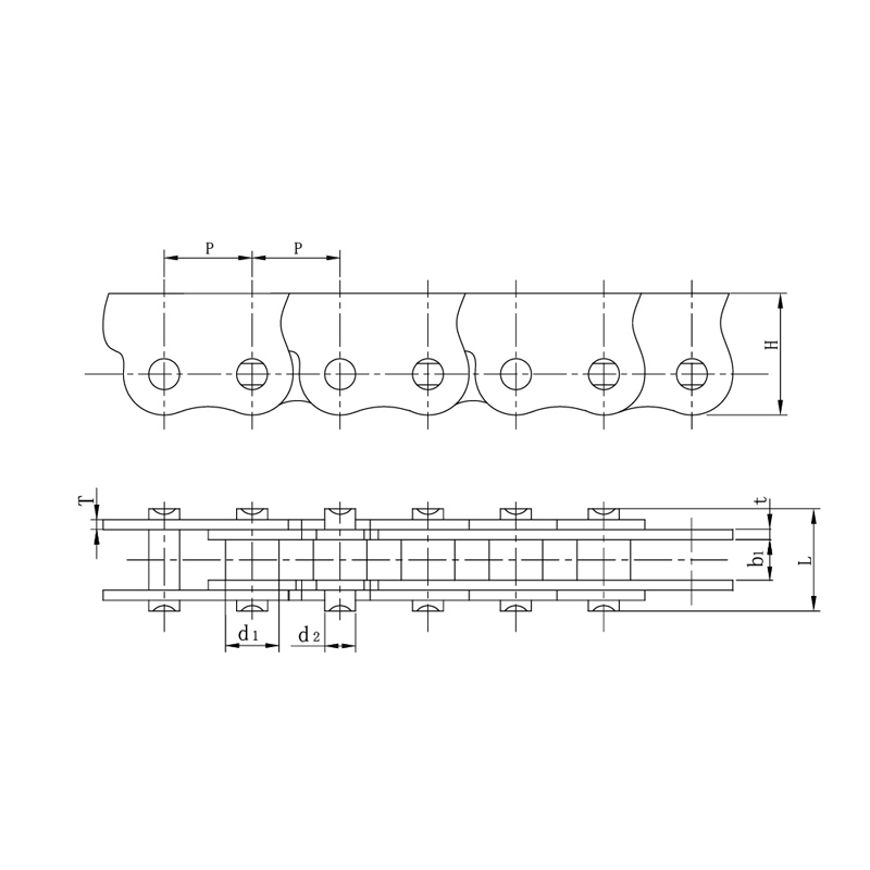 Correntes anti-arco laterais resistentes ao envelhecimento de fino acabamento para portas e janelas automáticas