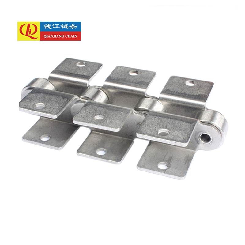 Acessórios para correntes transportadoras de passo duplo em aço inoxidável