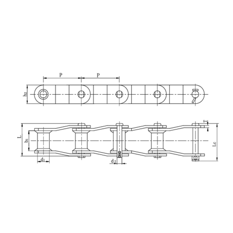Correntes para moinhos de elos dobrados tipo aço soldado