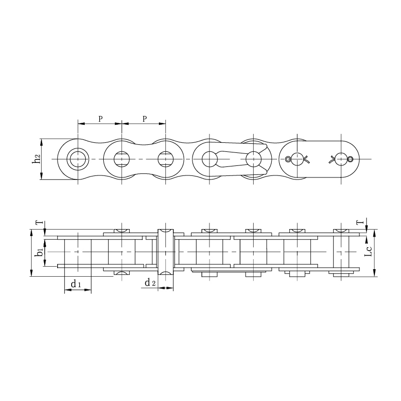 Correntes padrão para motocicletas
