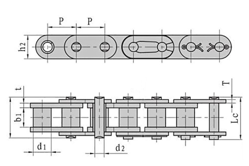 O design da corrente de transmissão está em toda parte na vida